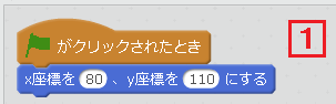 「Hat」スプライトのプログラミング1