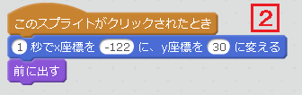 「Hat」スプライトのプログラミング2