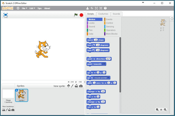 Scratch2.0オフラインエディター起動